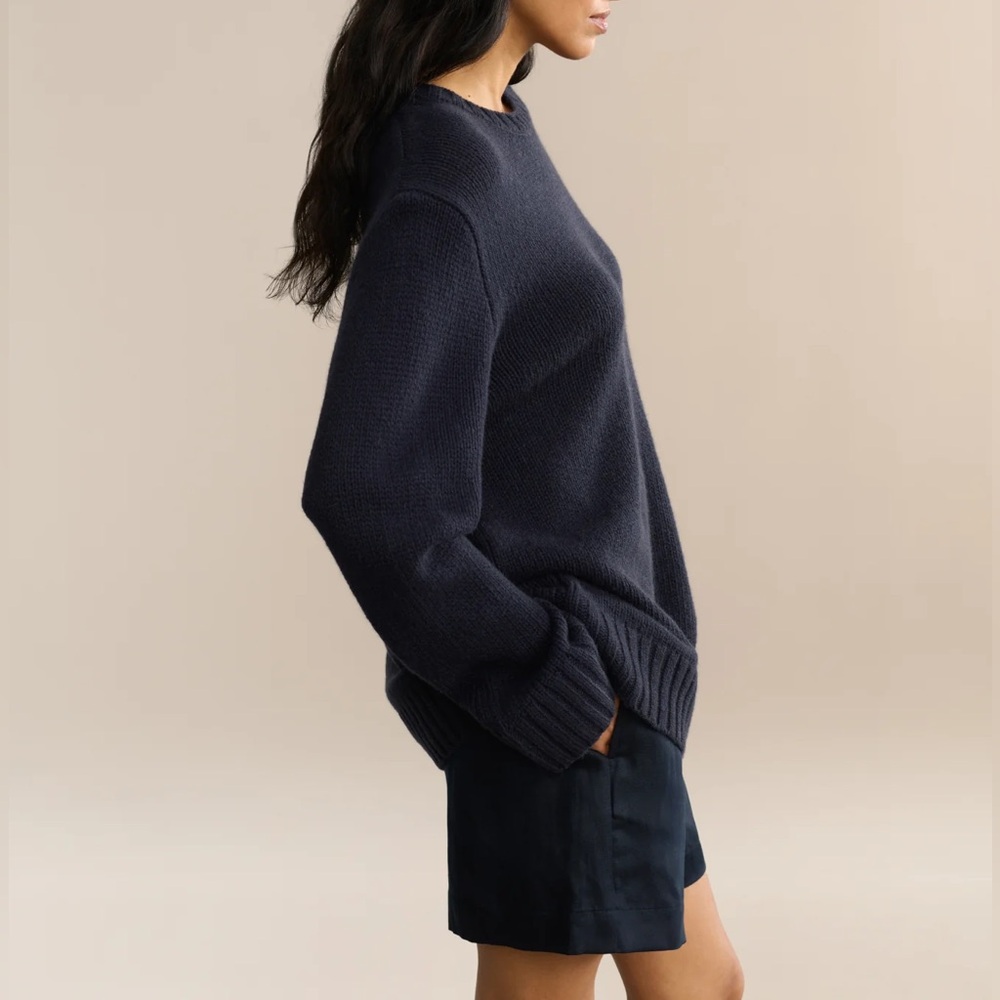 Jenni Kayne cashmere Amelia crewneck sweater - navy - M